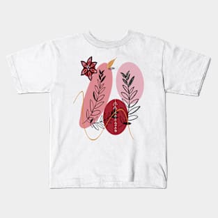 Bohemian leafs Kids T-Shirt